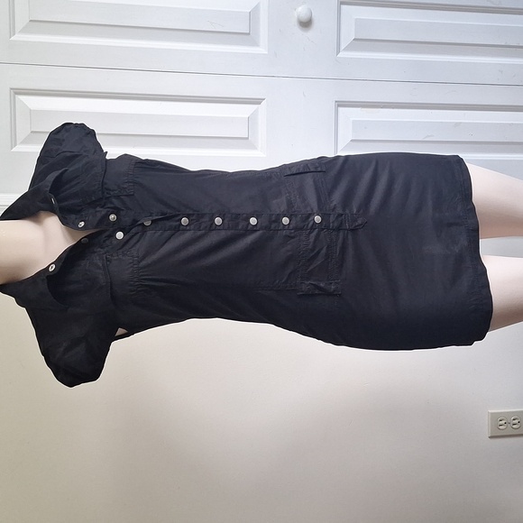 Guess Dresses & Skirts - Guess Black Cotton Shirt Dress Size Small